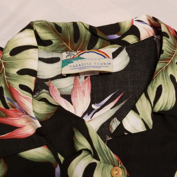 vintage 80's Paradise Found Hawaiian shirt size XL - Picture 2 of 6